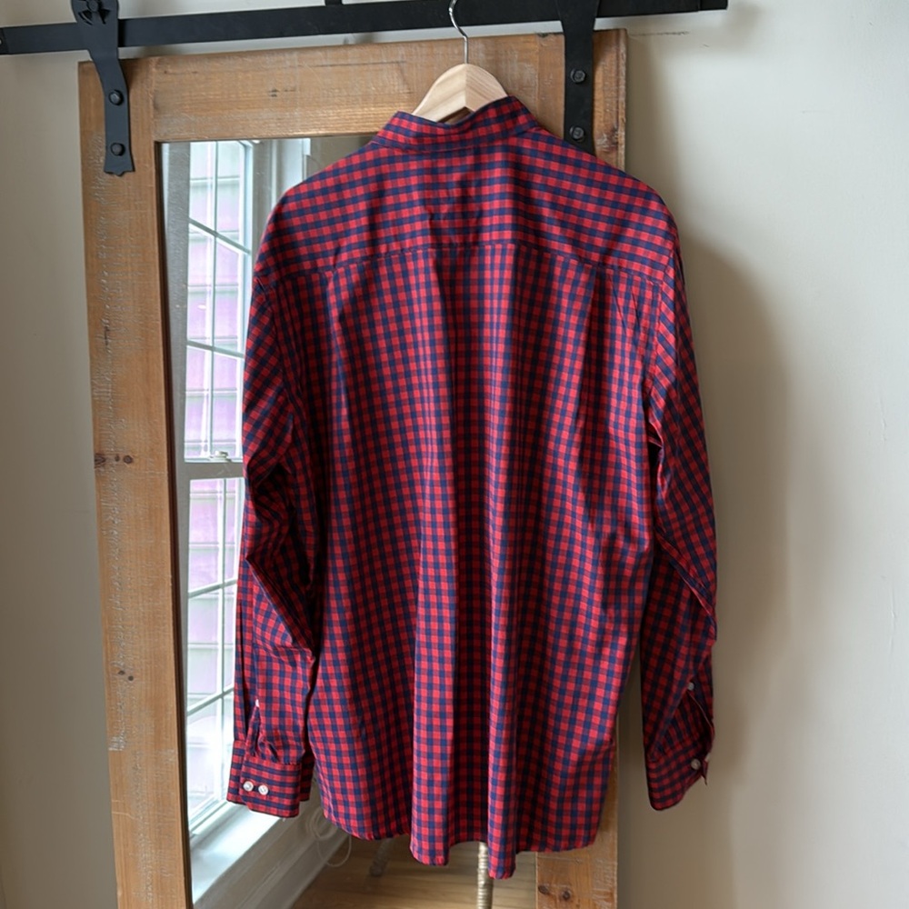 Bald Head Blues Gingham Performance Button Down Shirt Size XL - Picture 8 of 9